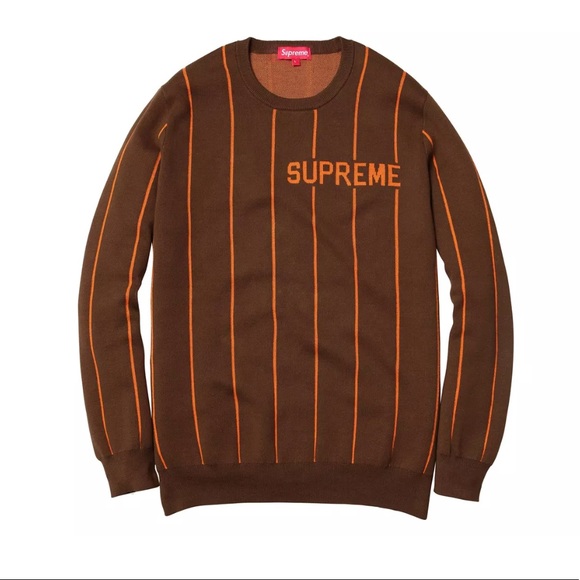 Supreme Crewneck Sweatshirt Brown Size M